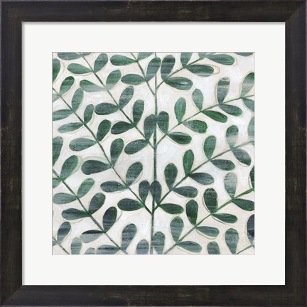 Framed Emerald Palm I Print