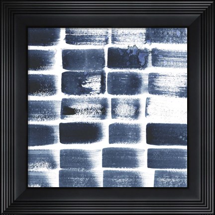 Framed Indigo Ripple II Print
