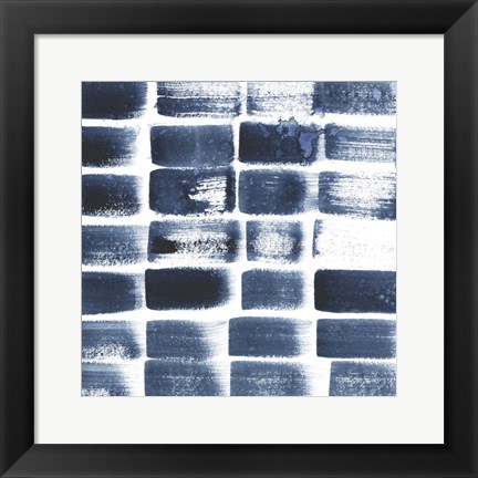 Framed Indigo Ripple II Print