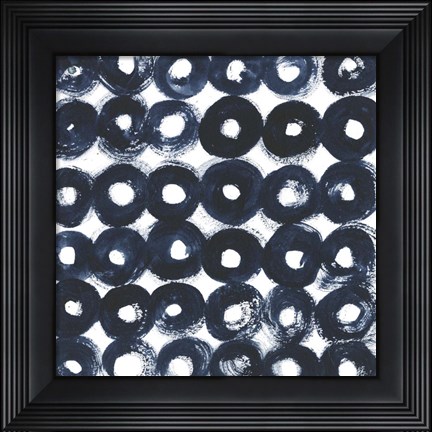 Framed Indigo Ripple III Print