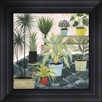 Framed Modern Jungle II Print