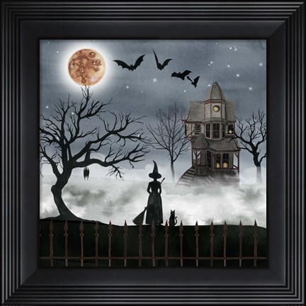 Framed Harvest Moon I Print