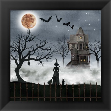 Framed Harvest Moon I Print