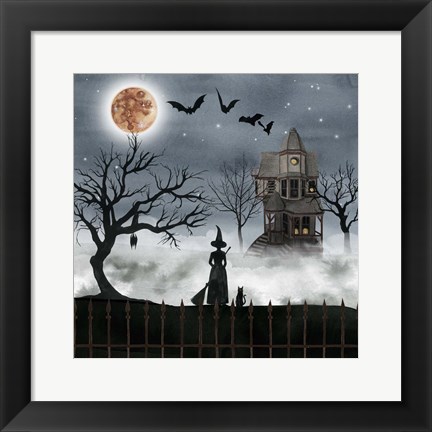 Framed Harvest Moon I Print