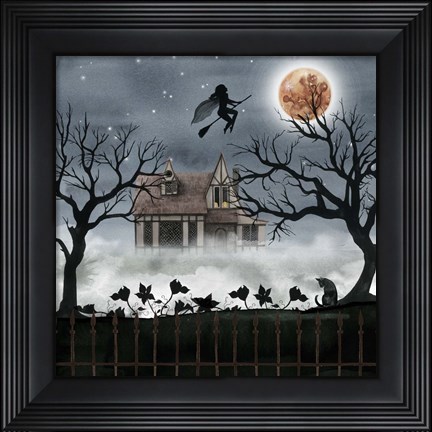 Framed Harvest Moon II Print