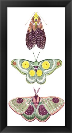 Framed Moth Fairies I Print