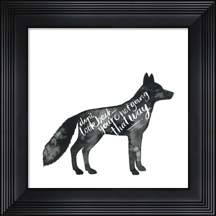 Framed Wise Walker III Print