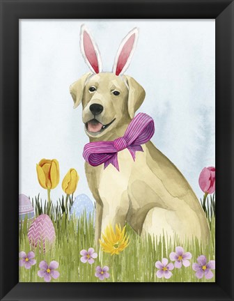 Framed Puppy Easter I Print