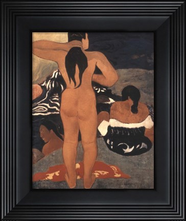 Framed Bathers, 19th Century Print