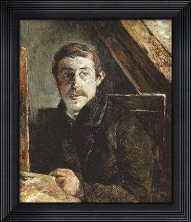 Framed Gauguin Behind an Easel Print
