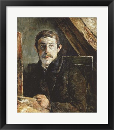 Framed Gauguin Behind an Easel Print