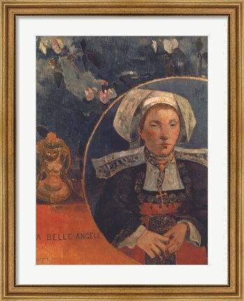 Framed Belle Angele, 1889 Print
