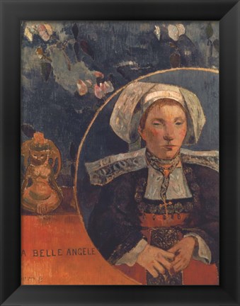 Framed Belle Angele, 1889 Print