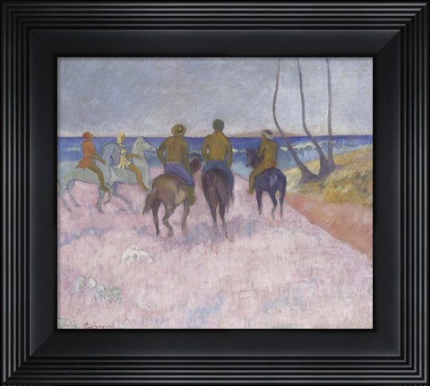 Framed Reiter Am Strand (Cavaliers Sur La Plage), 1902 Print