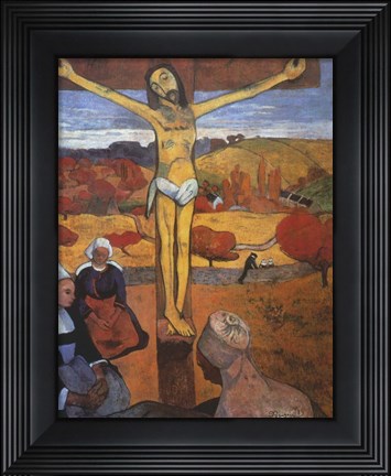 Framed Yellow Christ Print
