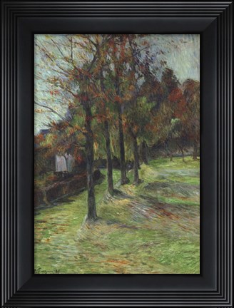 Framed Road in Rouen II, 1885 Print