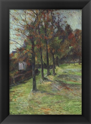 Framed Road in Rouen II, 1885 Print