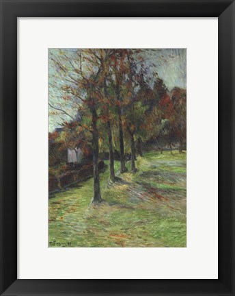 Framed Road in Rouen II, 1885 Print