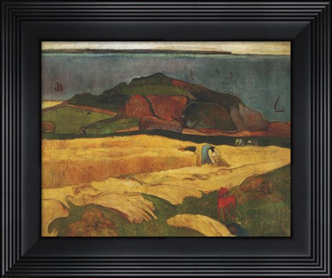 Framed Seaside Harvest, 1890 Print
