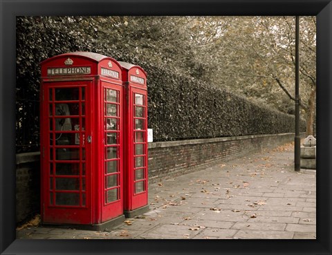 Framed London Scene I Print