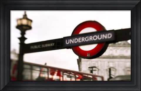Framed London Scene III Print
