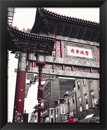 Framed Chinatown Reds II Print