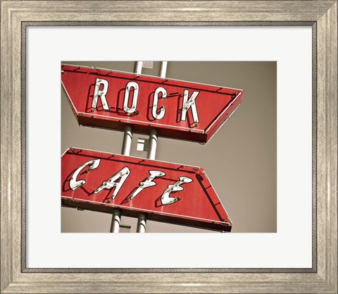 Framed Cafe Rock I Print
