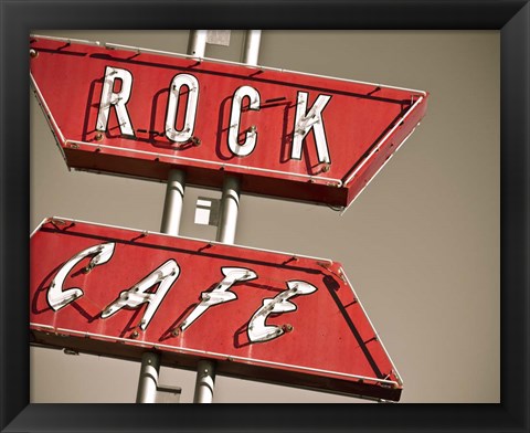 Framed Cafe Rock I Print