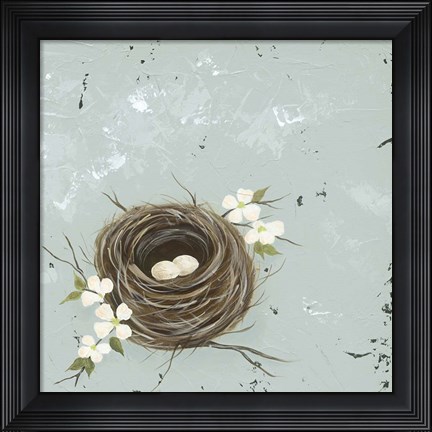 Framed Flower Nest II Print