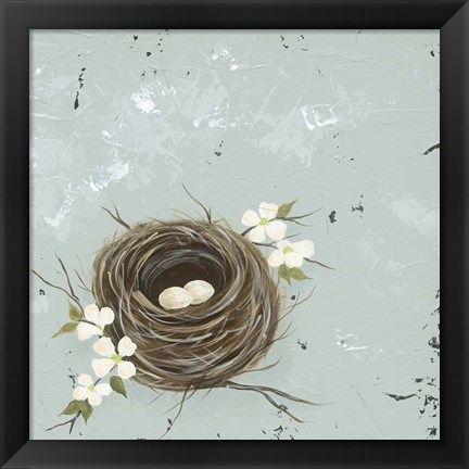 Framed Flower Nest II Print