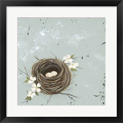 Framed Flower Nest II Print