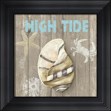 Framed High Tide Shoreline I Print