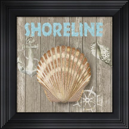 Framed High Tide Shoreline II Print