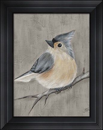 Framed Winter Bird I Print