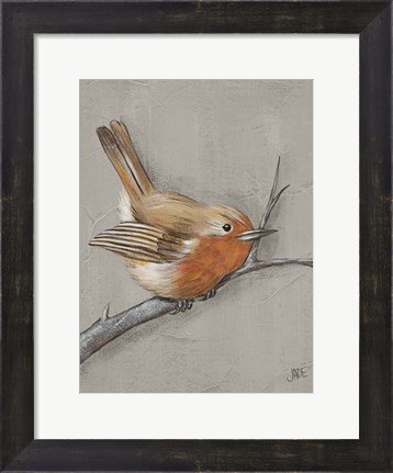 Framed Winter Bird II Print