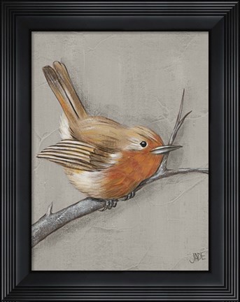Framed Winter Bird II Print