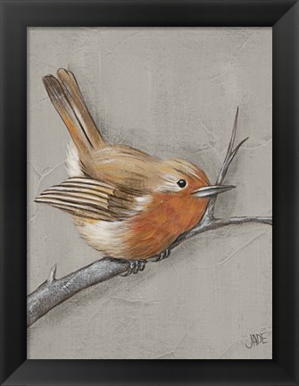 Framed Winter Bird II Print