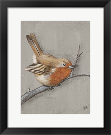 Framed Winter Bird II Print