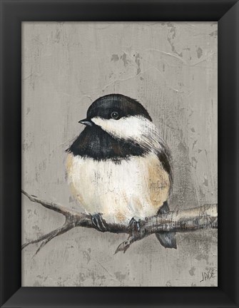 Framed Winter Bird IV Print