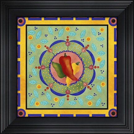 Framed Spanish Peppers II Print