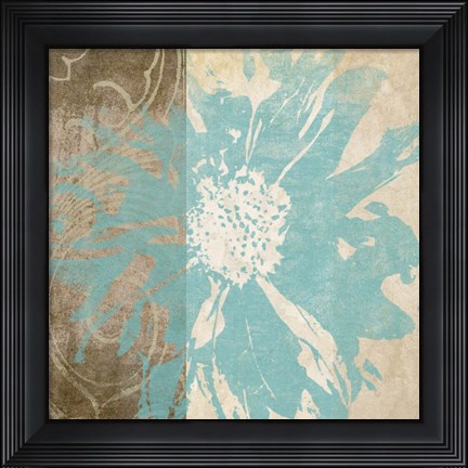 Framed Flower Flake II Print