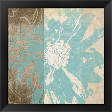 Framed Flower Flake II Print