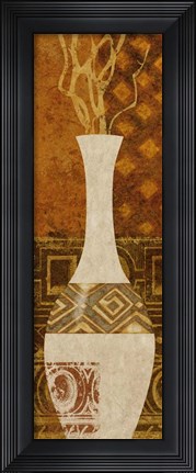 Framed Ethnic Vase I Print