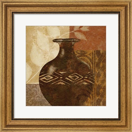 Framed Ethnic Vase III Print