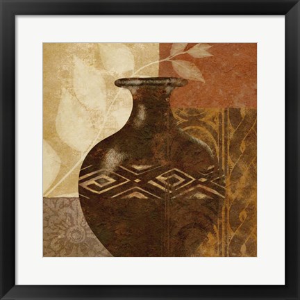 Framed Ethnic Vase III Print