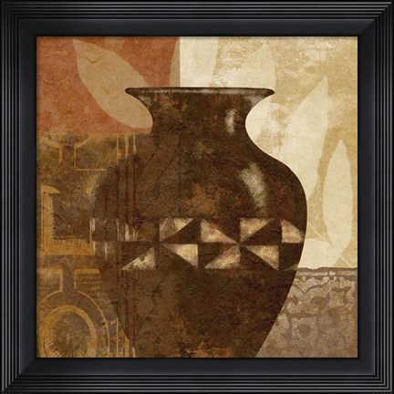 Framed Ethnic Vase IV Print