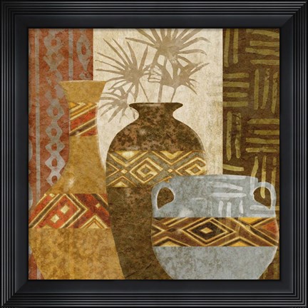 Framed Ethnic Vase V Print