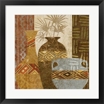 Framed Ethnic Vase V Print