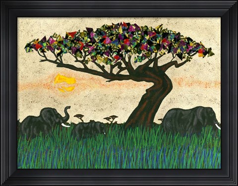 Framed Planes of Africa I Print