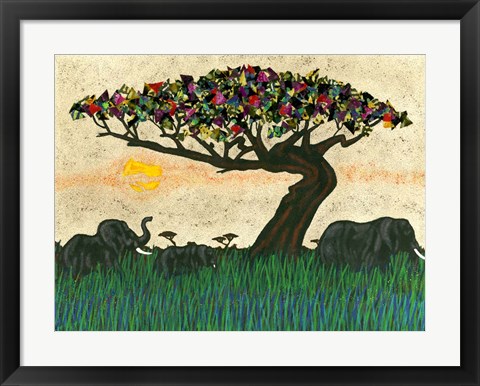 Framed Planes of Africa I Print